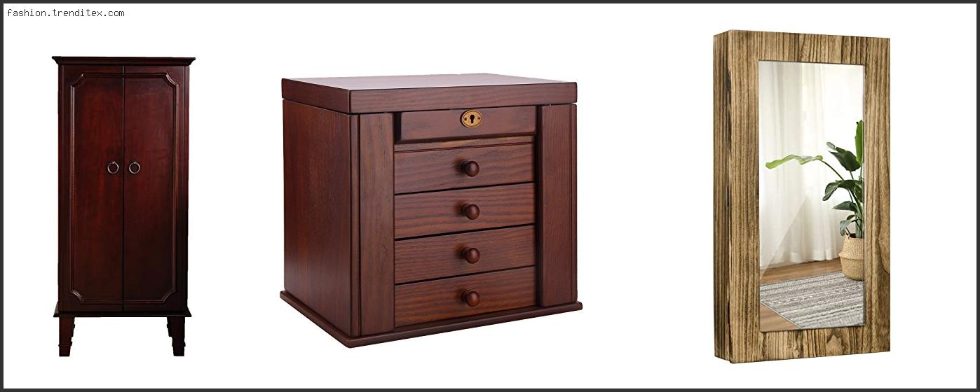 Best Solid Wood Locking Jewelry Armoire