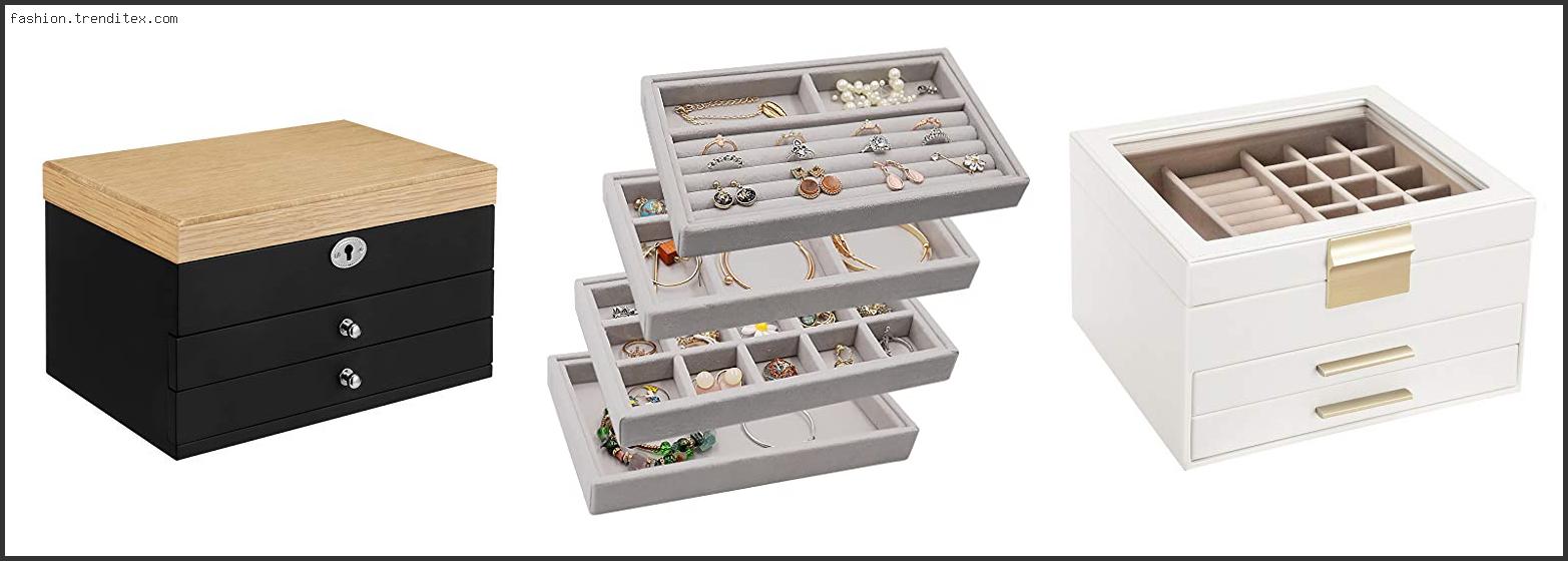 Best Jewelry Drawer Organizer Wood And Velvet For Jewels