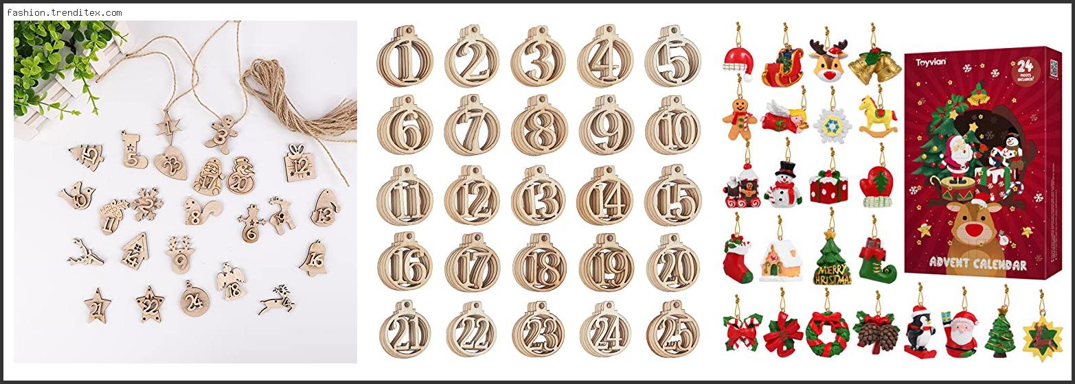 Best Wooden Advent Calendar With Hanging Ornaments