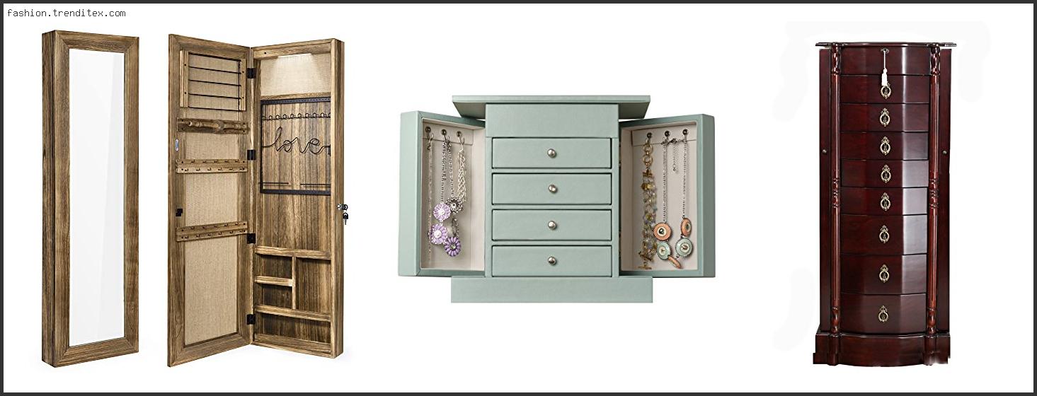 Best Hives And Honey Shiloh Standing Walnut Jewelry Armoire