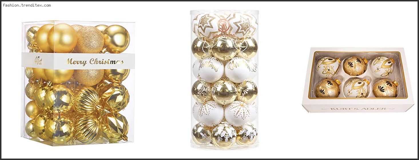 Best White And Gold Christmas Tree Ornaments