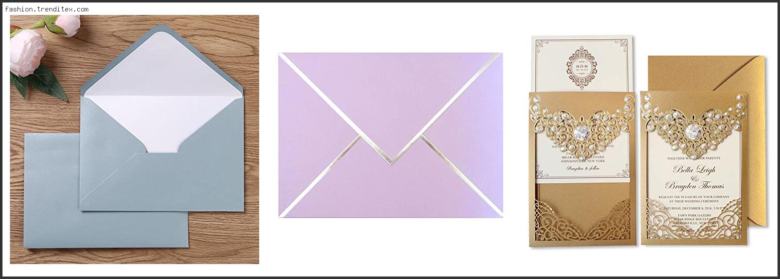 Best Luxury Envelopes For Wedding Invitations