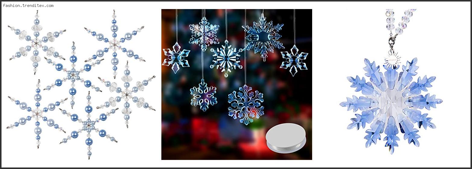 Best Blue Glass Snowflake Ornaments