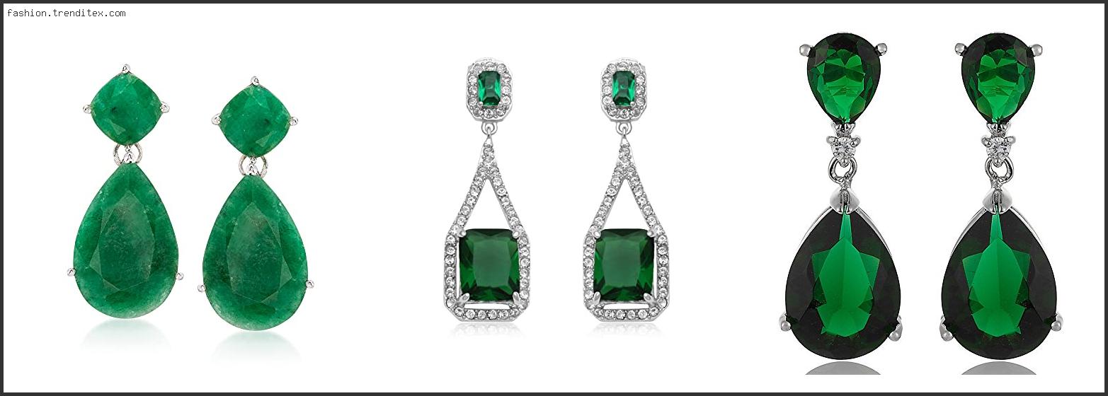 Best Emerald Drop Earrings Costume Jewelry