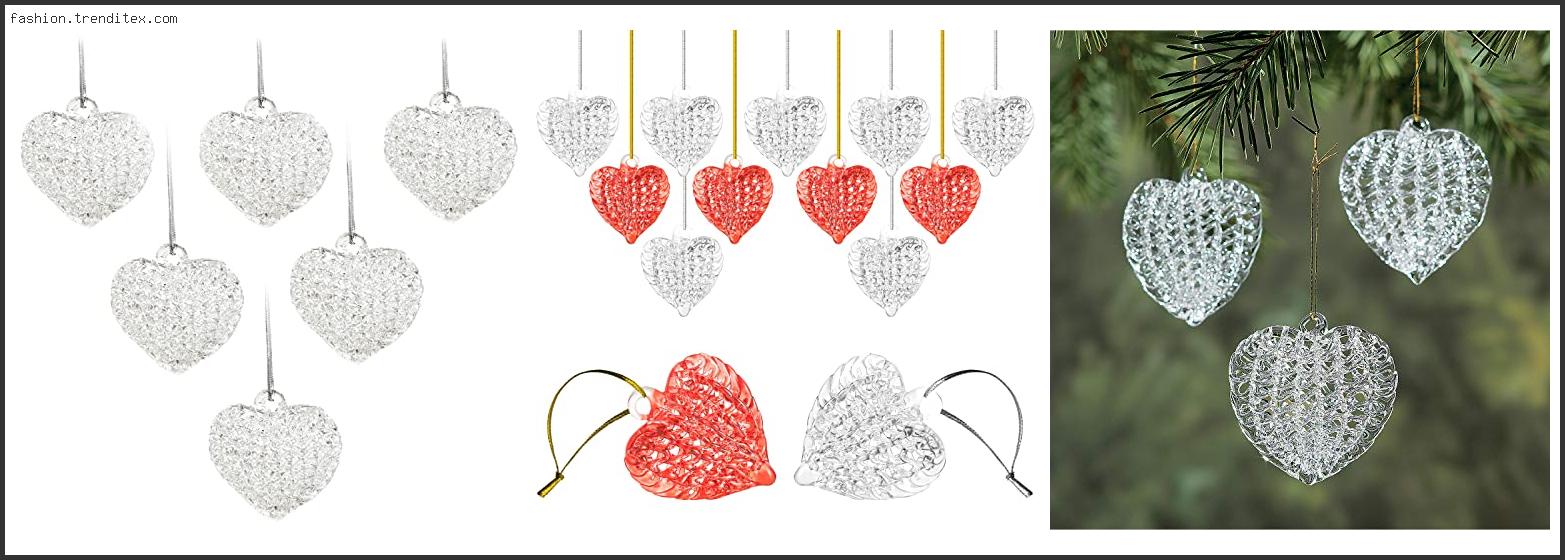 Best Glass Heart Shaped Christmas Ornaments