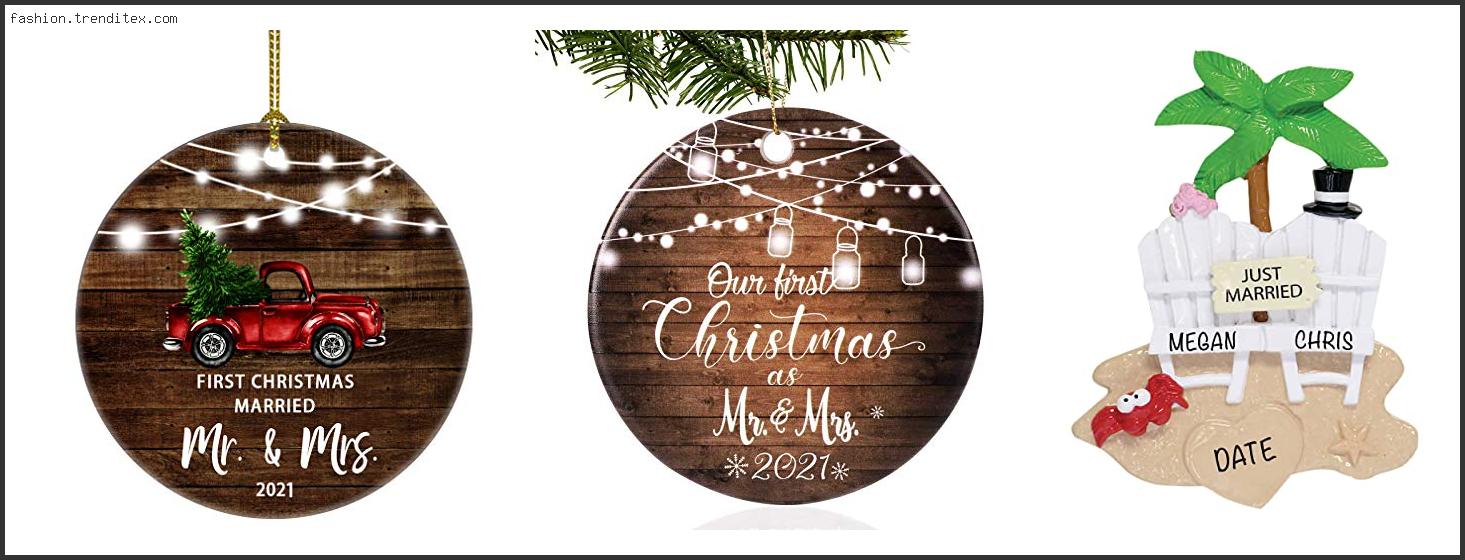 Best Just Married Christmas Ornaments