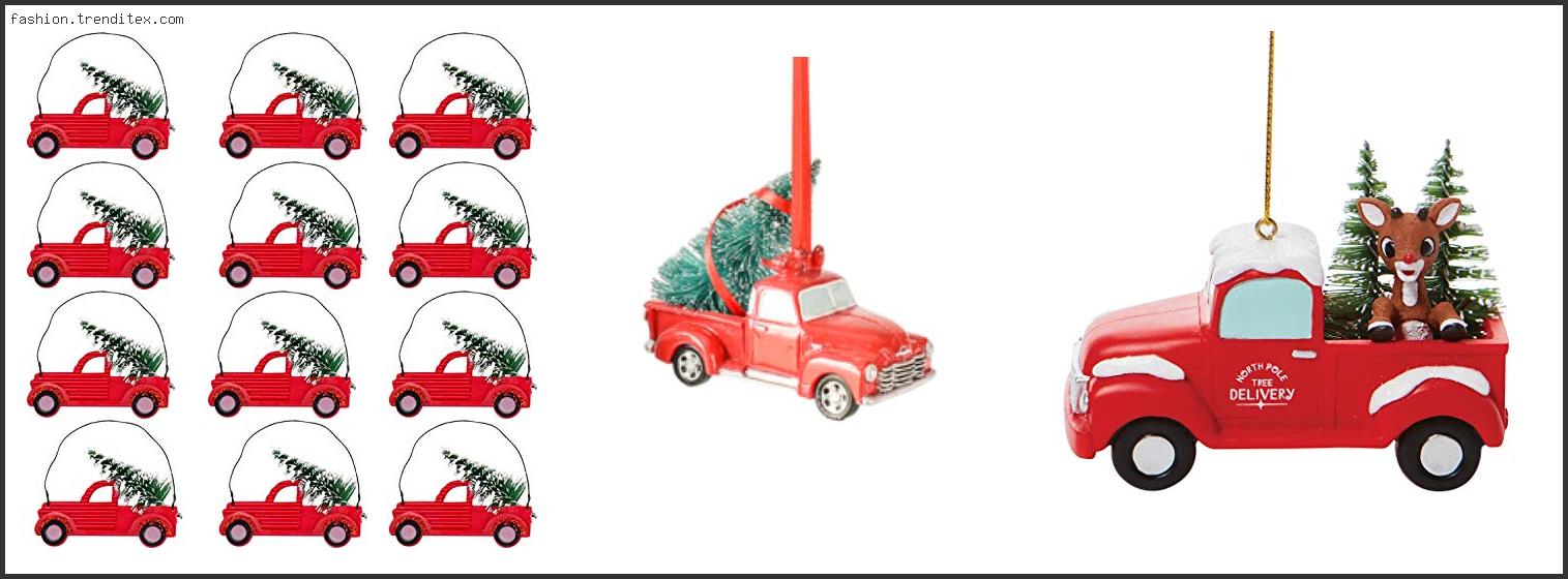 Best Little Red Truck Christmas Ornaments