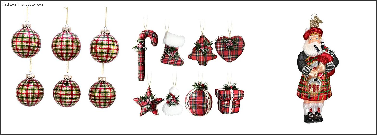 Best Tartan Plaid Christmas Ornaments