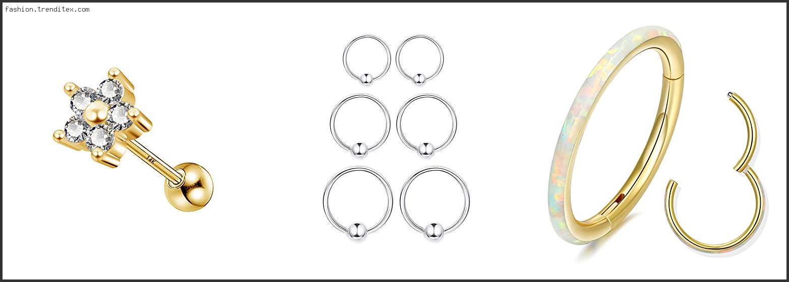 Best Helix Piercing Jewelry White Gold