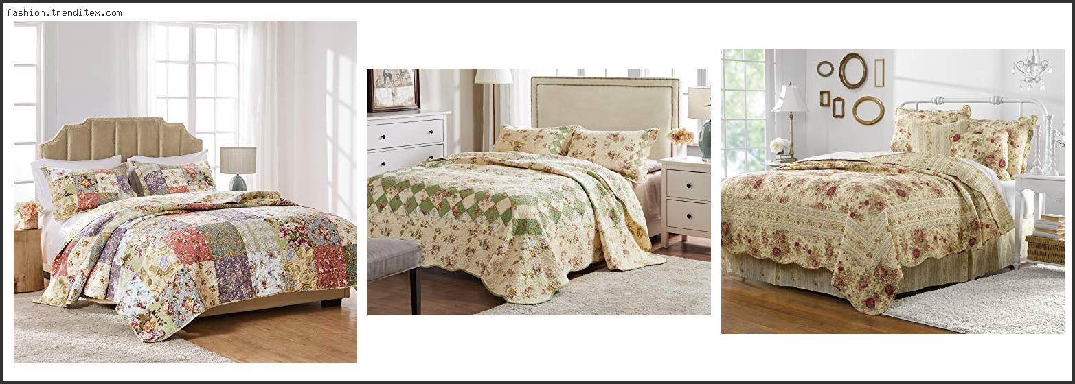 Best Greenland Home Fashions Blooming Prairie 3 Piece Bedspread Set